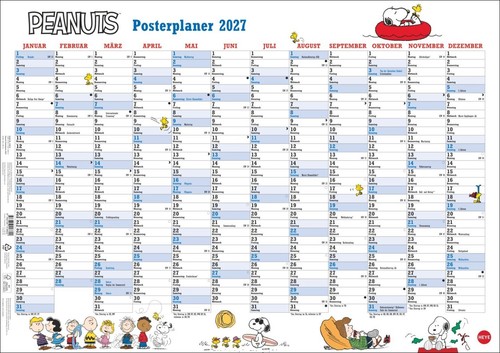 Peanuts posterplaner 2027 gut - posterplaner,