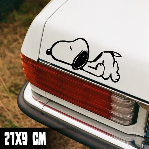 Auto aufkleber snoopy liegt - auto,