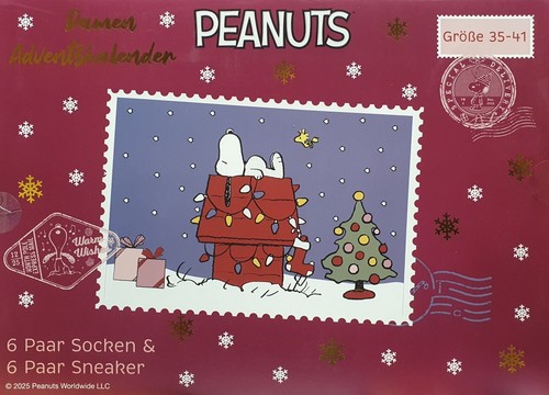 Socken adventskalender peanuts - socken,