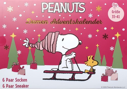 Socken adventskalender peanuts - socken,