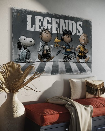 Charlie brown snoopy - charlie, leinwand